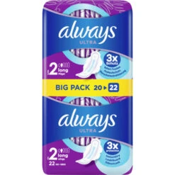 Always® Ultra Long Mit Flügeln Damenbinden 22ST