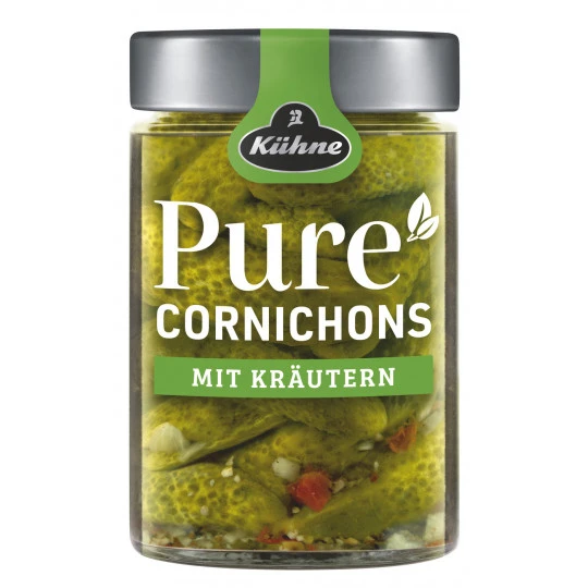Pure Cornichons Kräuter 310G 3 Pure Cornichons Kräuter 310G