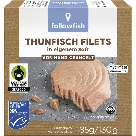 Followfood Thunfisch Filets In Eigenem Saft 185G 3 Followfood Thunfisch Filets In Eigenem Saft 185G